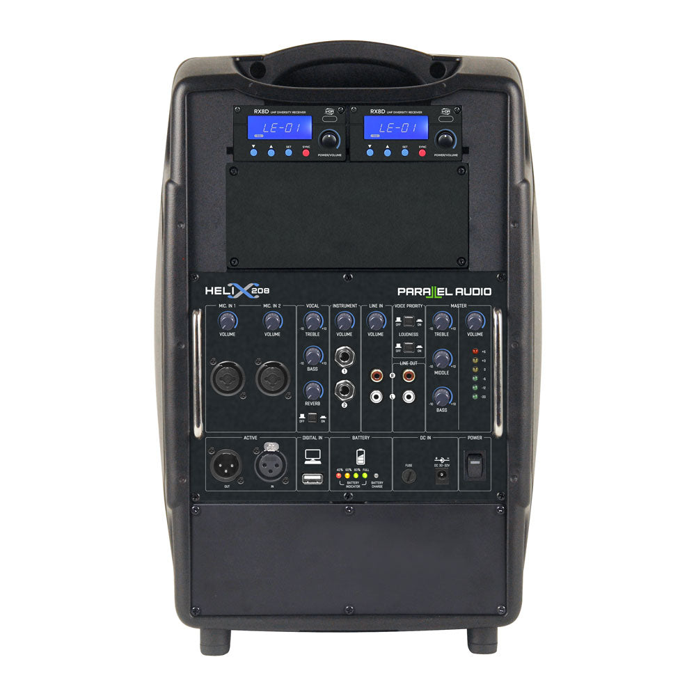 HELIX 158 Portable PA System For Portable Group Fitness or Online Streaming &amp; Recording