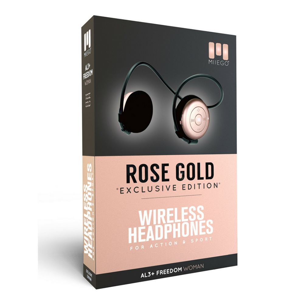 MIIEGO Rose Gold Bluetooth Headphones