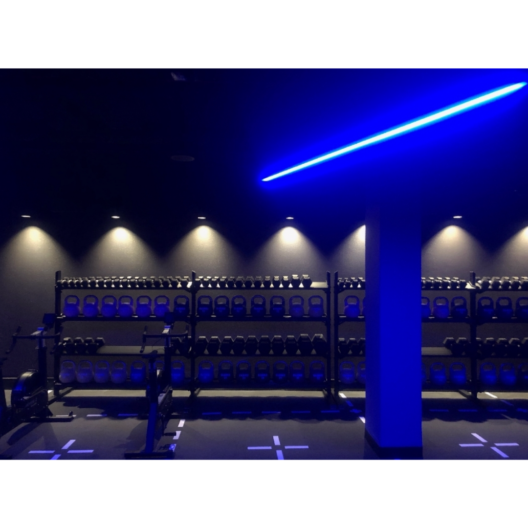 Led light hot sale gym