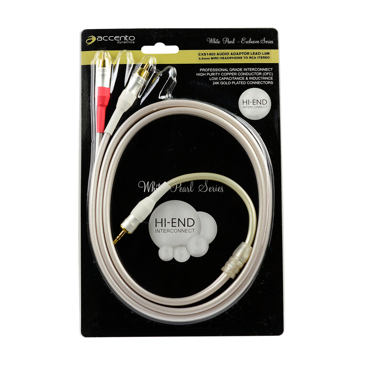 Stereo 3.5mm to 2 X RCA Cable